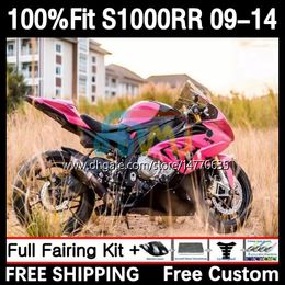 OEM Fairings Kit For BMW S 1000RR 1000 RR S1000-RR 09-14 2DH.119 S-1000RR S1000 RR 2009 2010 2011 2012 2013 2014 S1000RR 09 10 11 12 13 14 Injection Mold Body lucky pink