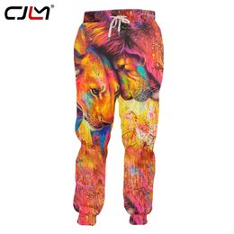 Fashion Man Sweatpants 3D Colorful Lion Funny Streetwear Mens Pants Whole body printing Oversized Trousers 220623