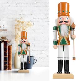 Decorative Objects & Figurines 1pc Wooden Walnut Soldier Nutcracker Puppet Toys Home Decor Ornament