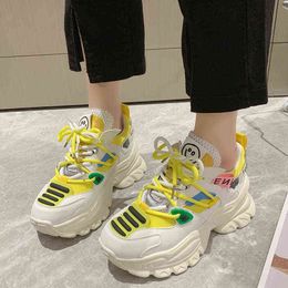 Summer Shoes Women 2022 Brand Design Bling Sequined Women's Casual Shoes Fashion Female Chunky Sneakers Stylish Sport Shoes G220610