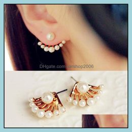 Stud Earrings Jewelry Fashion Exquisite Little Imitation Pearl Drop Delivery 2021 A3Opg