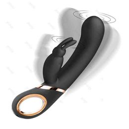 NXY Vibrators Rabbit Dildo Vibrator Silicone Clitoris Stimulator Female Masturbation G-Spot Massage Sex Toy For Woman Vibrato 220427