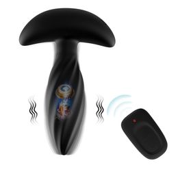 Prostate Massager Anal Plug Remote Control sexy Toy Vibrator For Men Women Silicone Easy Carry Vibrat Butt sexyshop