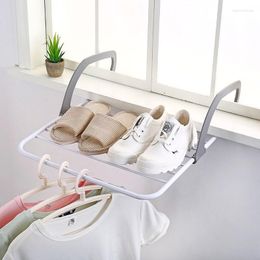 Laundry Bags Balcony Adjustable Folding Clothes Hanger Drying Racks Shelf Rack Shoe Cloth Storage Bathroom Accessorie