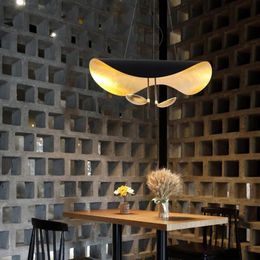 Pendant Lamps Postmodern Nordic LED Lamp Living Room Restaurant Lights Kitchen Flying Saucer Hat Art Indoor Lighting Loft LampPendant