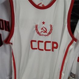 Nikivip real pictures #11 Arvydas Sabonis Soviet Union CCCP Retro Classic Basketball Jersey Mens Stitched Custom Number and name Jerseys