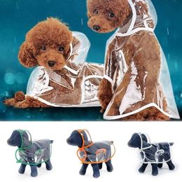 Dog Apparel Pet Supplies Raincoat Teddy Small and Medium New Transparent Plastic Fashion Poncho Raincoat