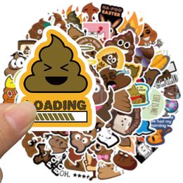 60PCS skateboard Stickers funny poop poop For Car Baby Scrapbooking Pencil Case Diary Phone Laptop Planner Decoration Book Album Kids Toys Decals