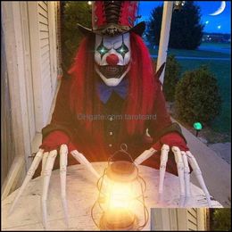 Party Decoration Devil Palm Joint-Style Finger Halloween Gloves With Flexible Joints Dress Role-Playing Props Drop Delivery 2021 Event Sup