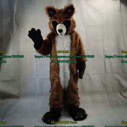 Mascot doll costume Long Plush fox Dog Civet cat Mascot Costume outdoor Advertisement Holiday banquet Cartoon Character 1032