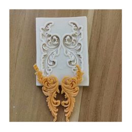 Lace Vine Border Silicone Resin Baking Moulds Cake Decorating Tools Pastry Kitchen Baking Accessories Fondant Moulds W4