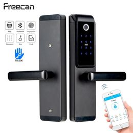 FREECAN Fingerprint Lock WiFi Digital Electronic Door Lock Smart Lock with TTLock App 201013