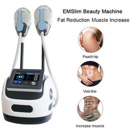 HIEMT Slimming Machine Beauty Equipment With 2 Handles EMS Electromagnetic Muscle Stimulator