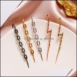 Other Earrings Jewelry Ears Cuffs Cler Hook For Women Girls Hypoallergenic Piercing Earring Rhinestone Hoop Ear St Dhdgw
