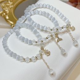 Charm Bracelets Korean Style Opal Bracelet Made Of Stones Fresh Butterfly Fish Tail Star Girl Friend Beads For Jewellery WomenCharm Kent22