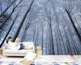 Custom 3D wallpaper mural TV background wall of trees and trees painting bedroom lounge decaration wallpapers on the walls