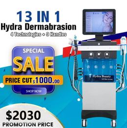 Hydra facial 13 in 1 hydra dermabrasion microdermabrasion machine deep cleansing Face Lifting hydrodermabrasion Equipment FDA CE approved