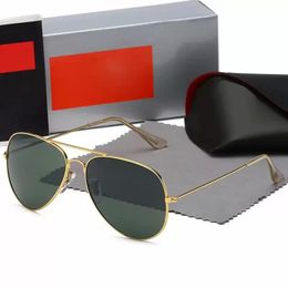 metal boxes for sale Australia - Sunglasses Fashion Classic Brand Sale Luxury 2022 Designer For Mens Vintage Pilot Sun Glasses Metal Frame UV400 Men Women Sunglass With BoxS