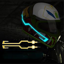 Motorcycle Helmets Arrival Cool Shapes Led Helmet Strip Light Glowing Safety Night El Tape For
