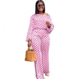 Buy Polka Dot Women Pant Suit Online 