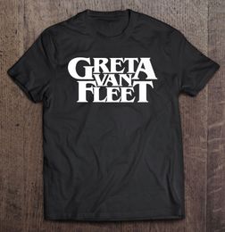 Official Greta Van Fleet White Black T Shirt Male Vintage Custom Print Men's Clothing Men's Clothes Anime Tshirt 220609