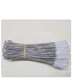 Metal Straw Cleaner Brush Extra Long 20 to 24cm Stainless Steel with Bristles for Cleaning Water Bottles Boba Straws Smoothie Tumblers