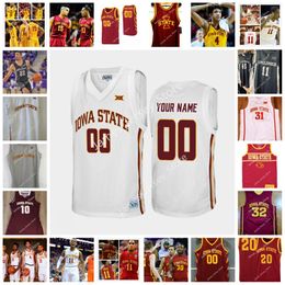 NCAA Custom Iowa State Cyclones Stitched College Basketball jerseys 10 Xavier Foster 21 Jaden Walker 22 Gabe Kalscheur 23 Tristan Enaruna 2 Caleb Grill 3 Tre Jackson