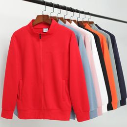Men's Hoodies & Sweatshirts 2022 Brand Men's Plus Velvet Stand Collar Fashion Casual Sweater Man's Wild Warm Jacket TopMen's