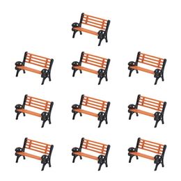 HO N O Scale ABS Plastic Model Chair Park Seat For Garden Railway Railroad Train Layout Toy DIY 220715