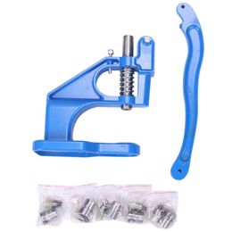 Professional Hand Tool Sets Punch Press Machine For Eyelet Grommet Dies Or Double Cap Rivets Mould Snap Buttons Craft Diy SuppliesProfession