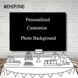 Personalised Customise Backdrop Pographic Studio Po Background Baby Birthday Party Decorations Prop 220614