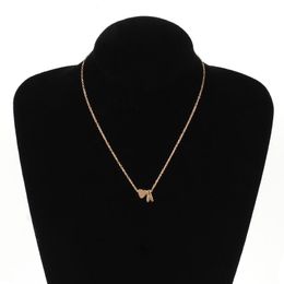 Pendant Necklaces Fashion Tiny Heart Dainty Initial Cute Lovely Letter Name Chain Necklace For Women Jewellery Chokers Accessories GiftPendant