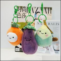 Party Favor Event Supplies Festive Home Garden 2022 New Plush Toy Simation Vegetable Backpack Pendant Keychain Meaning Girls Heart Small A