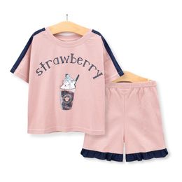 2022 Abbigliamento per bambini Nuove T-shirt T-shirt Summer Bambini Suit per bambini Ragazzi e ragazze Set a due pezzi
