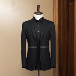 Men's Vests Blazers Current Suits Men Cultivating High-quality Business Casual Wool Suit Jacket Phin22