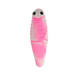Fidget Toy Slug Articulated Flexible 3D Sucker Slug Joints Curled Relieve Stress Anti-Anxiety Sensory Toys For Children Aldult FREE By Sea Y04