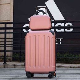 Genuine New Upgrade Abs Luggage Inch Suitcase Universal Wheel Trolley Box Password unisex J220707