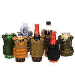 Cup Shield Garden Military Mini Tactical Premium Beer Koozie Molle Vest Beverage Cooler Inventory Wholesales