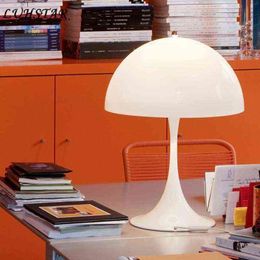 Creative Mushroom Table Lamp Bedroom Bedside Lamp Modern Minimalist Home Decor Desk Lamp Office Study Reading Lighting Fixtures H220423