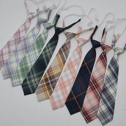 Bow Ties College Striped Plaid Female Necktie Fashion School Professional Uniform Girl Student Waitress Staff Tie Shirt AccessoriesBow TiesB