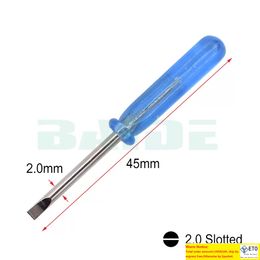 45mm Blue Screwdrivers PH00 PH000 Flathead Straight Screwdriver for Toy Phone Repair 5000pcslot