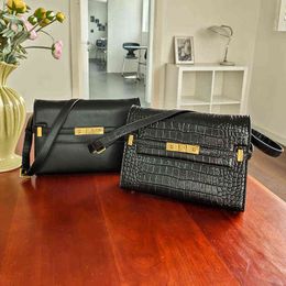 Luxury handbag Designer Luxury Paris Handbag Shoulder Bag Siant Lourent Female Fashion Crocodile Pattern Mess WTTW