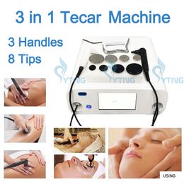 448khz Tecar Therapy Physio Equipment Tecar Indiba Diathermy Slimming Machine RF Wrinkles Removal Skin Firming Body Slim