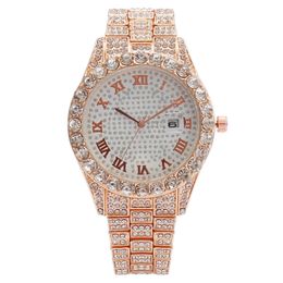 Luxury Iced out Watches Womens Watch Fashion Round Wristwatches for Women Grils M1100
