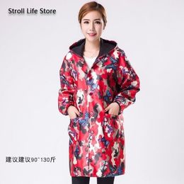 Camouflage Long Women Raincoat Rain Poncho Jackets Men Waterproof Coat Windbreaker Women Rainwear Gabardina Mujer Gift Ideas 201202