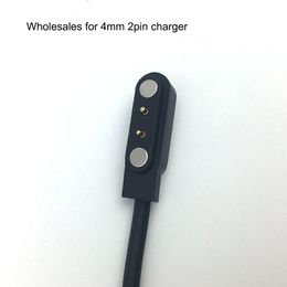 2022 wholesales 2pin 4mm Magnetic Charger Charging Cables for Smart watch phone watch smart band 2.84mm 2 pin USB data chargers