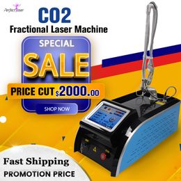 Professional Fractional CO2 Laser Machine Scar Stretch Marks Removal Wrinkle Treatment RF Metal Tube Skin Resurfacing Equipment