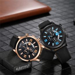 Wristwatches 2022 High Quality Leather Quartz Watch For Men Fashion Calendar Business Wristwatch Female Casual Sports Clock Relogio Masculin