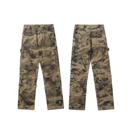 Men's Jeans Wide Leg Hip Hop Pants Men Casual Camouflage Cotton Harem Cargo Loose Baggy Trousers Streetwear Joggers ClothingMen's