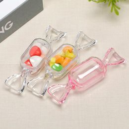 Gift Wrap Small Plastic Containers With Lids Candy Shaped Jewellery Box Mini Clear Case For Storage Of Items PillsGift